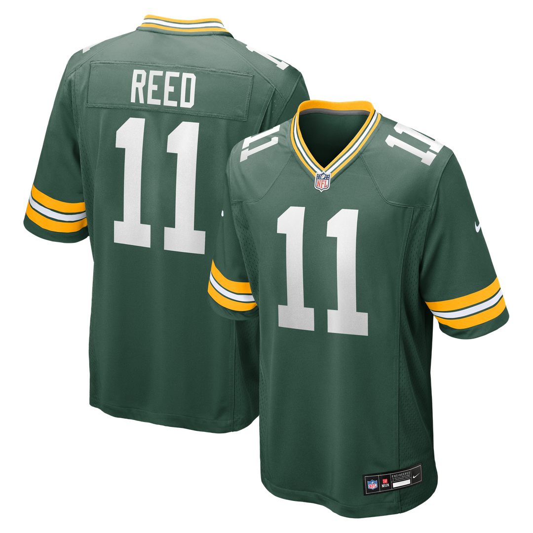 Men's Nike Green Bay Packers Jayden Reed Green Game NFL Jersey