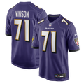 Men's Nike Baltimore Ravens Carson Vinson Purple Team Game NFL Jersey