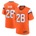 Men's Nike Denver Broncos Tyler Badie Orange Team Game NFL Jersey