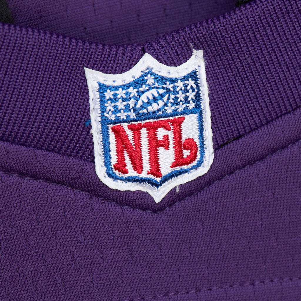 Men's Mitchell & Ness Minnesota Vikings Randy Moss Purple Player Name & Number Hoodie Legacy NFL Jersey