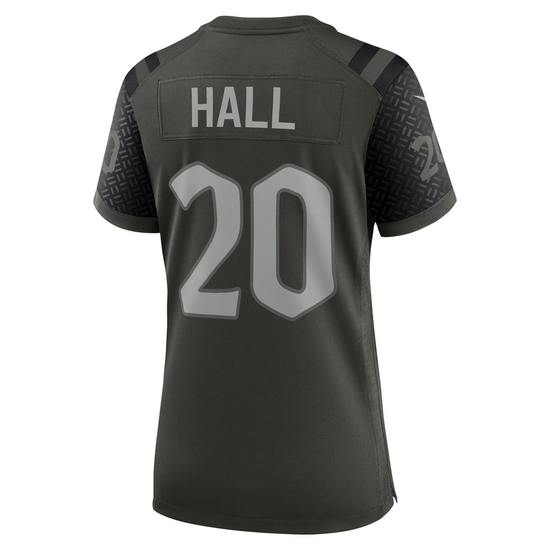 Women's Nike New York Jets Breece Hall Gotham Green 2025 Rivalries Collection Game NFL Jersey