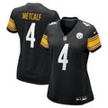Women's Nike Pittsburgh Steelers DK Metcalf Black Team Game NFL Jersey