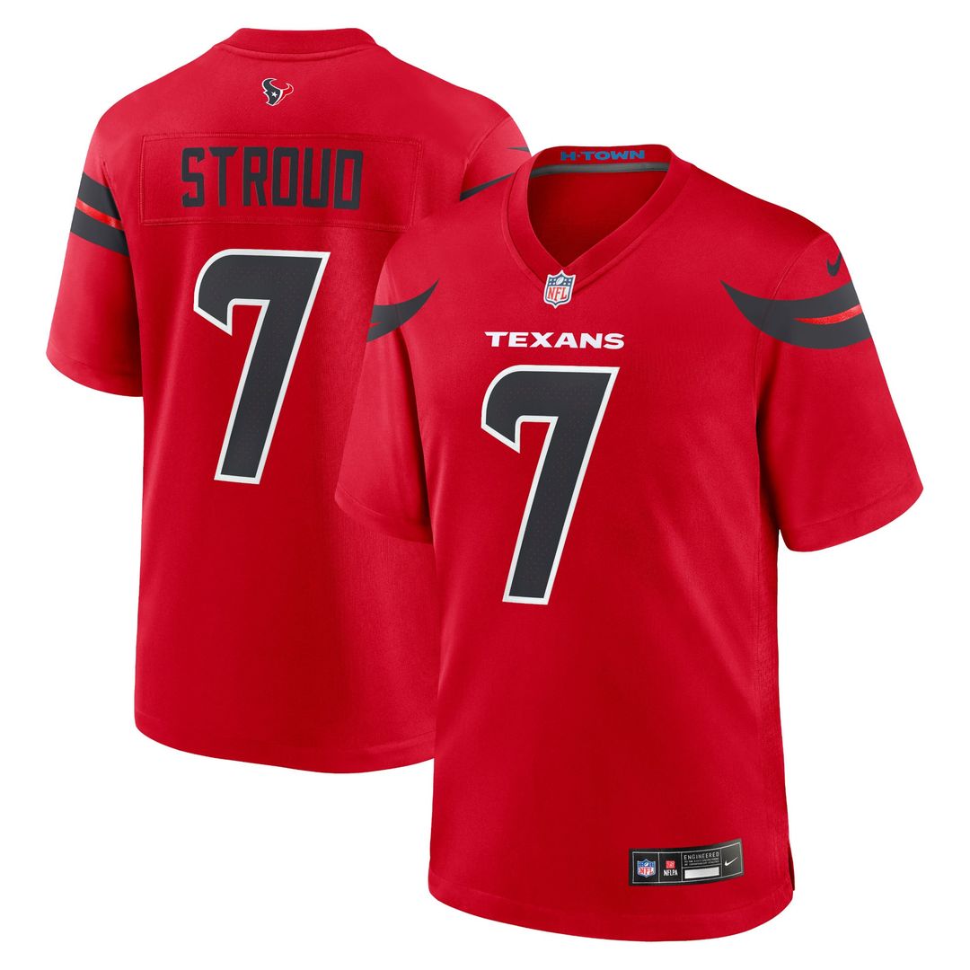 Men's Nike Houston Texans C.J. Stroud White Game NFL Jersey