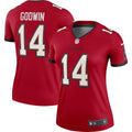 Women's Nike Tampa Bay Buccaneers Chris Godwin Red Legend Player NFL Performance Top