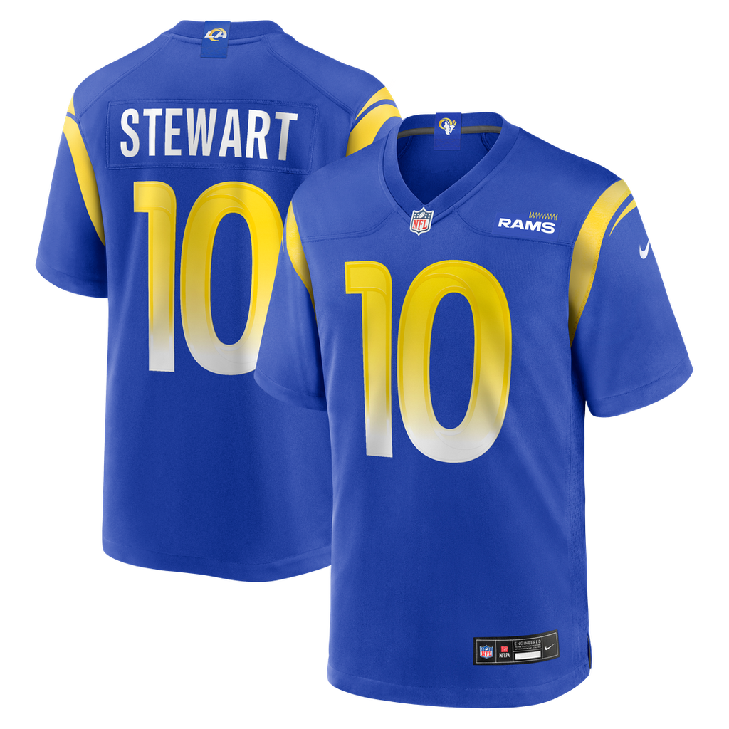 Men's Nike Los Angeles Rams Josaiah Stewart Royal Team Game NFL Jersey