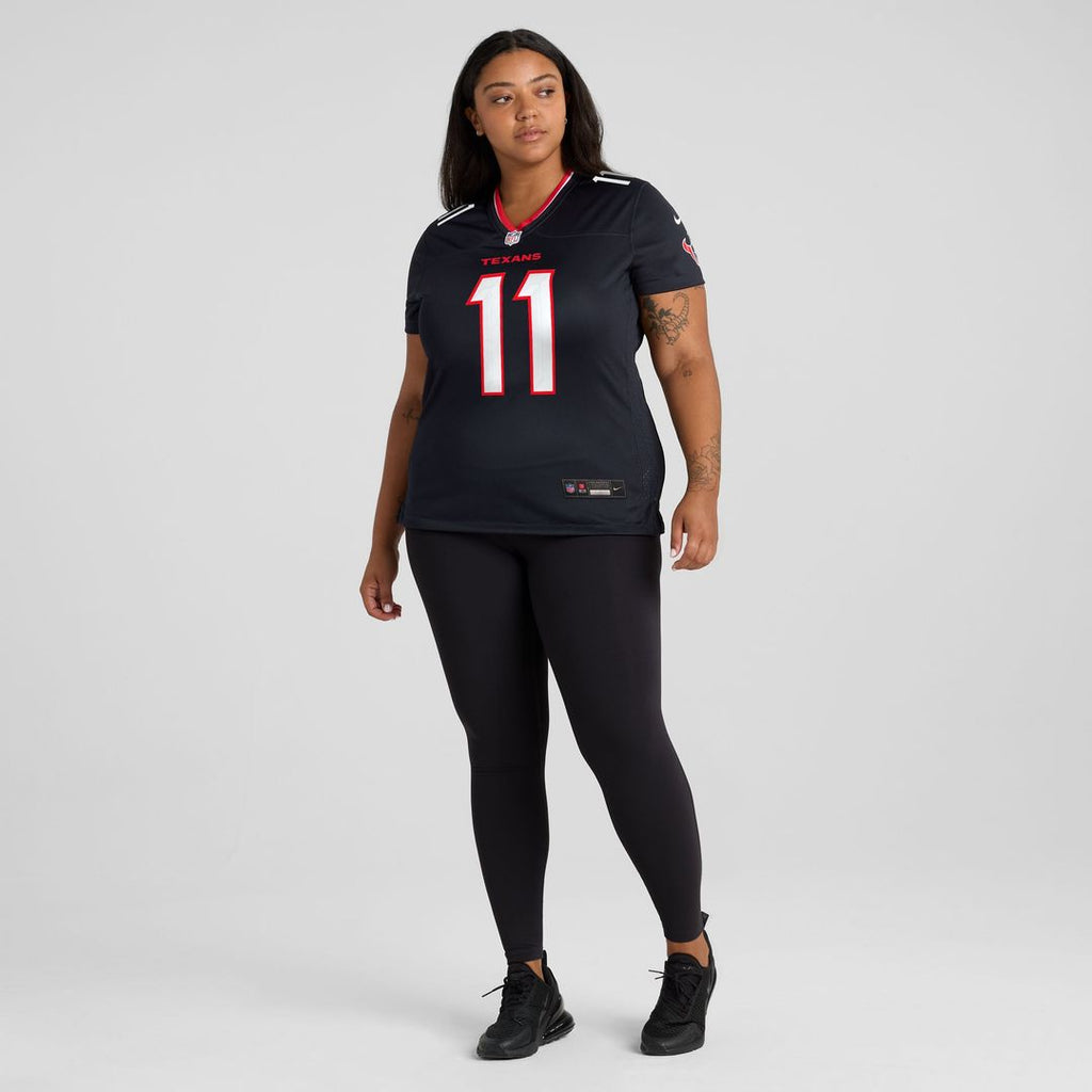 Women's Nike Houston Texans Tremon Smith Navy Team Game NFL Jersey