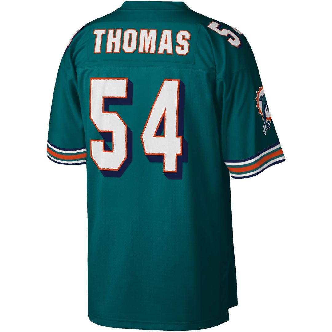 Men's Mitchell & Ness Miami Dolphins Zach Thomas Orange Legacy Replica NFL Jersey