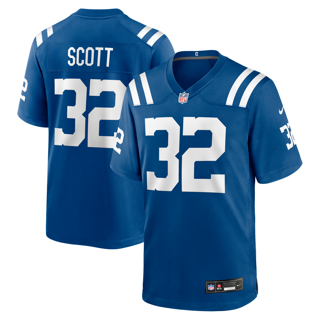 Men's Nike Indianapolis Colts Daniel Scott Royal Team Game NFL Jersey