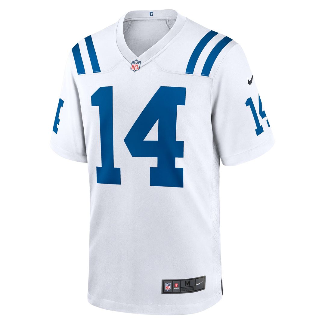Men's Nike Indianapolis Colts Alec Pierce White Away Game Player NFL Jersey