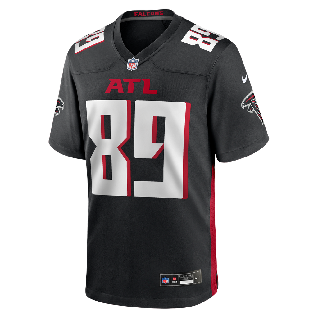 Men's Nike Atlanta Falcons Charlie Woerner Black Game NFL Jersey