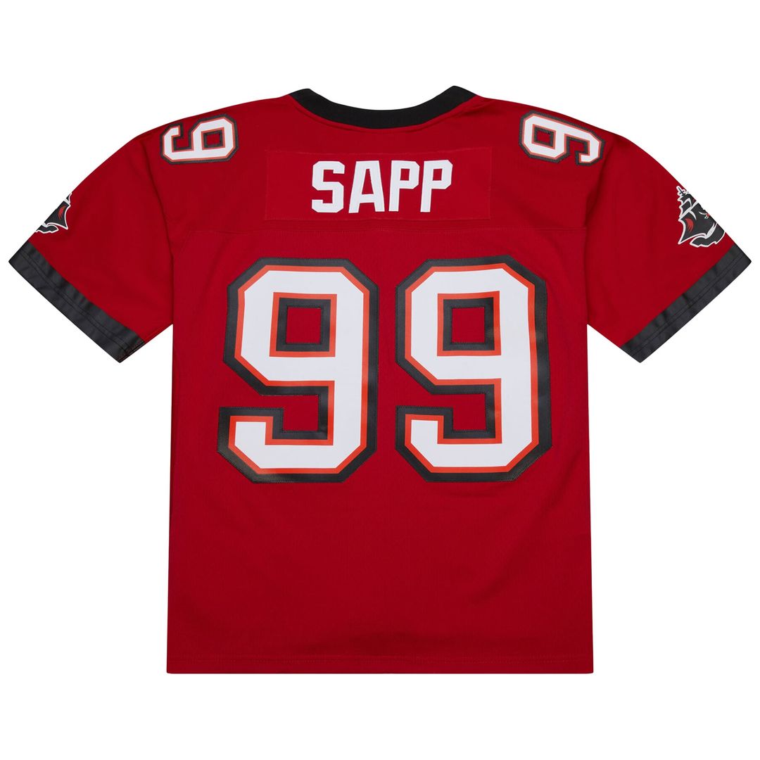 Men's Mitchell & Ness Tampa Bay Buccaneers Warren Sapp Orange 1995 Legacy Replica NFL Jersey