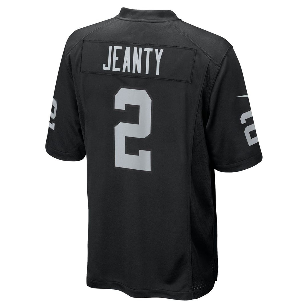Men's Nike Las Vegas Raiders Ashton Jeanty Black Team Game NFL Jersey