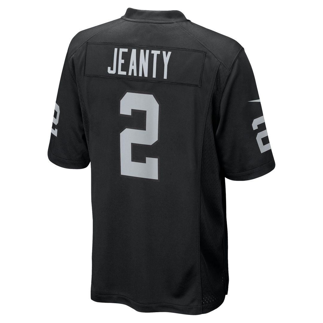 Men's Nike Las Vegas Raiders Ashton Jeanty Black Team Game NFL Jersey