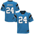 Youth Nike Carolina Panthers Jonathon Brooks Blue Game NFL Jersey