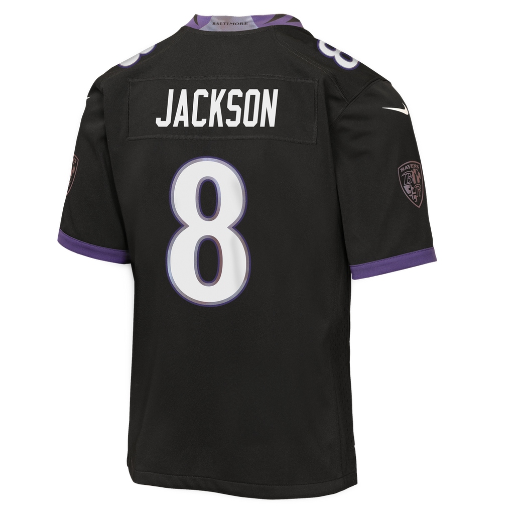 Youth Nike Baltimore Ravens Lamar Jackson White Game NFL Jersey
