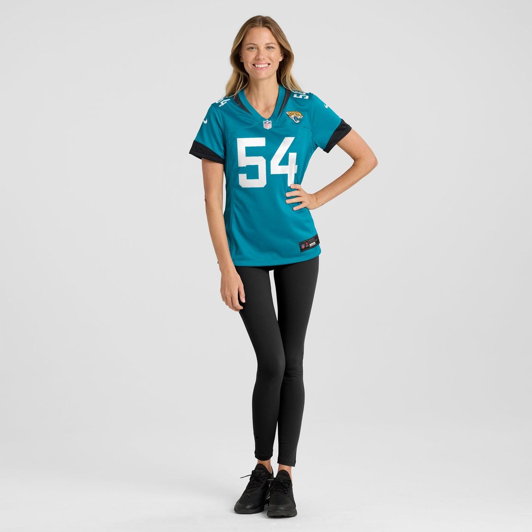 Women's Nike Jacksonville Jaguars Jack Kiser Teal Team Game NFL Jersey