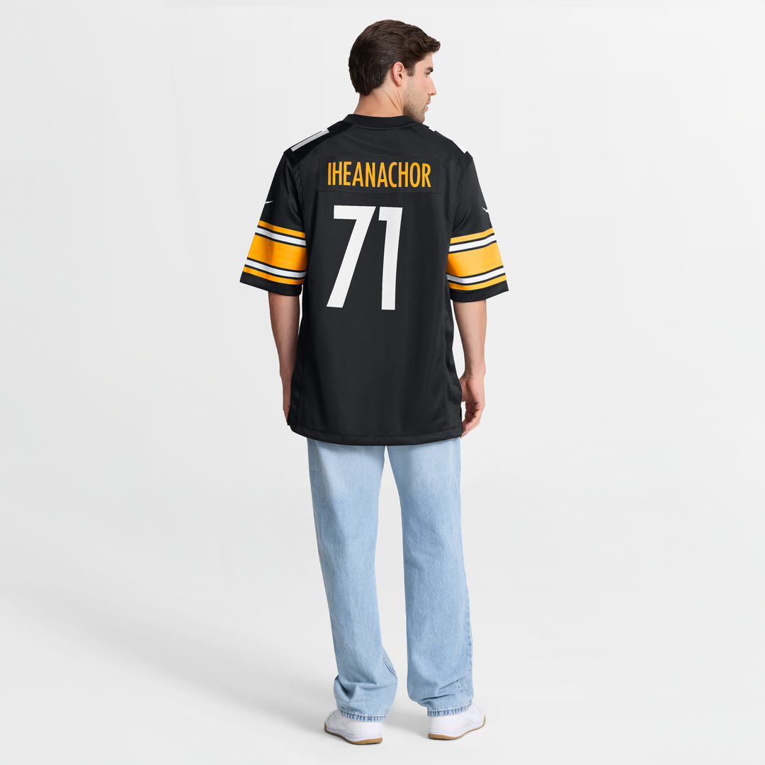 Men's Nike Pittsburgh Steelers Max Iheanachor Black 2026 NFL Draft First Round Pick No. 21 Team Game NFL Jersey