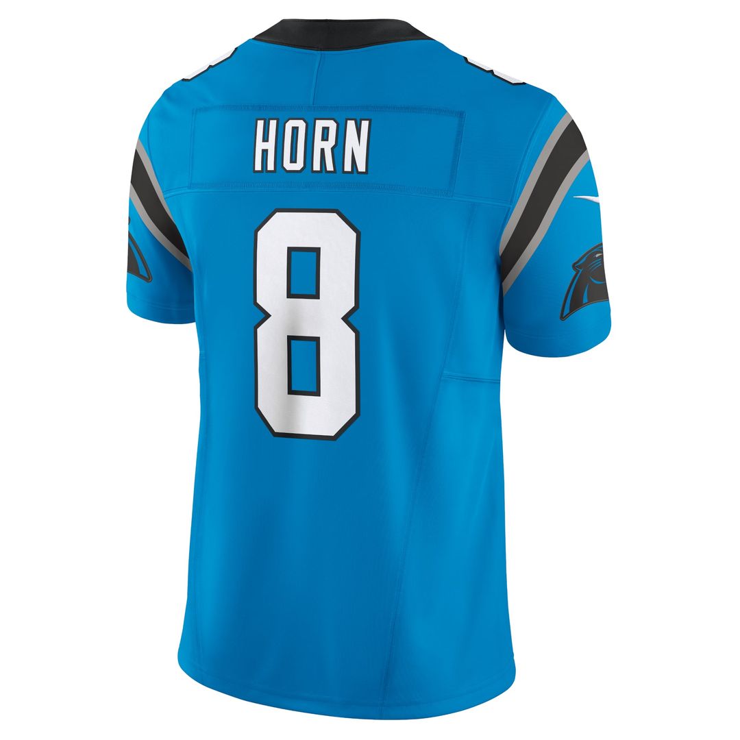 Men's Nike Carolina Panthers Jaycee Horn Blue Vapor F.U.S.E. Limited NFL Jersey