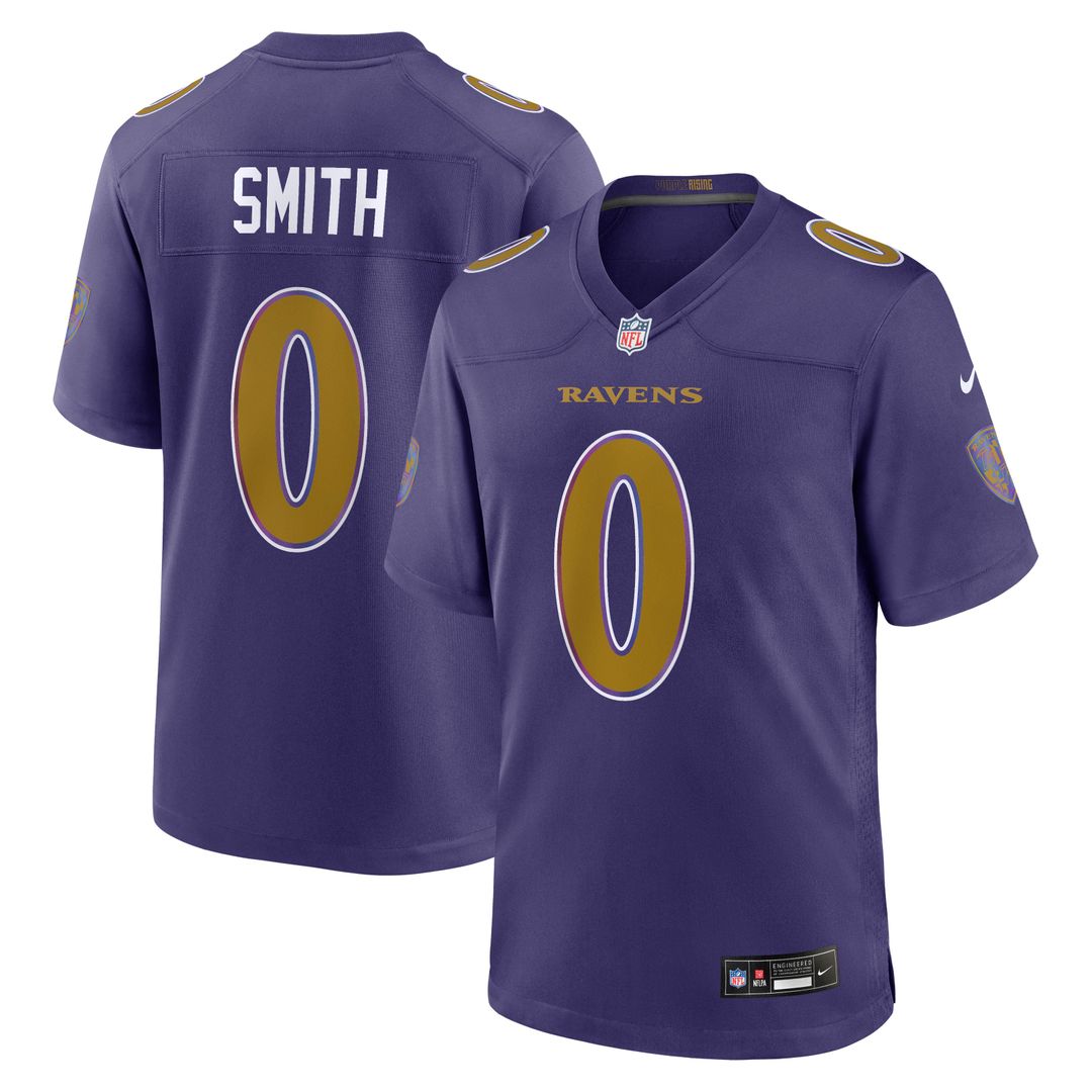 Men's Nike Baltimore Ravens Roquan Smith Black Alternate Game NFL Jersey