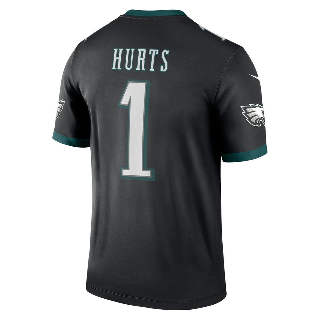 Men's Nike Philadelphia Eagles Jalen Hurts Black Legend Player NFL Performance Top