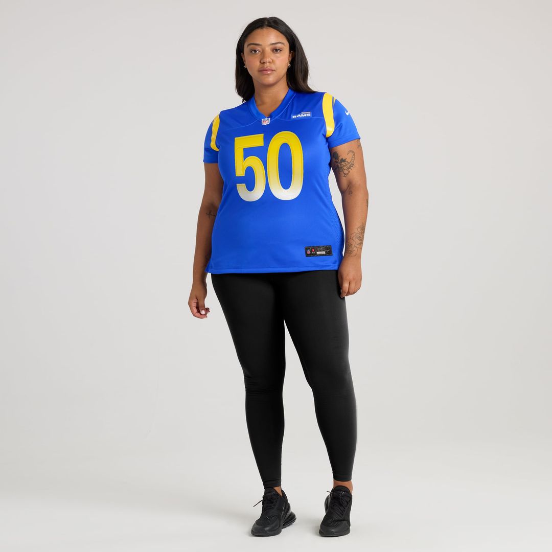 Women's Nike Los Angeles Rams Beaux Limmer Royal Game NFL Jersey