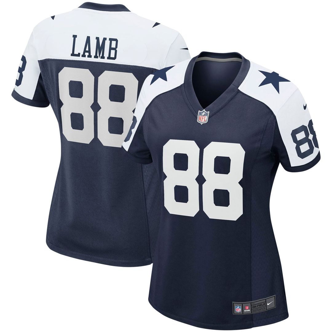 Women's Nike Dallas Cowboys CeeDee Lamb Navy Alternate Game Team NFL Jersey