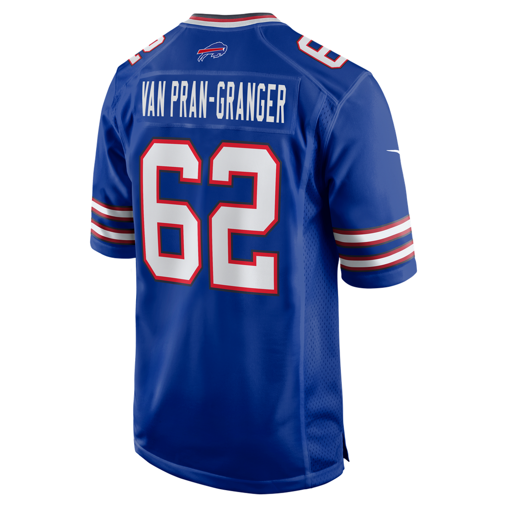 Men's Nike Buffalo Bills Sedrick Van Pran-Granger Royal Game NFL Jersey