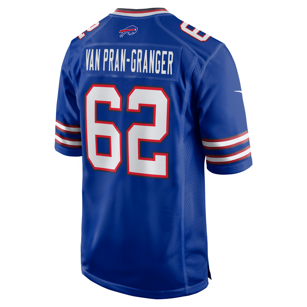 Men's Nike Buffalo Bills Sedrick Van Pran-Granger Royal Game NFL Jersey