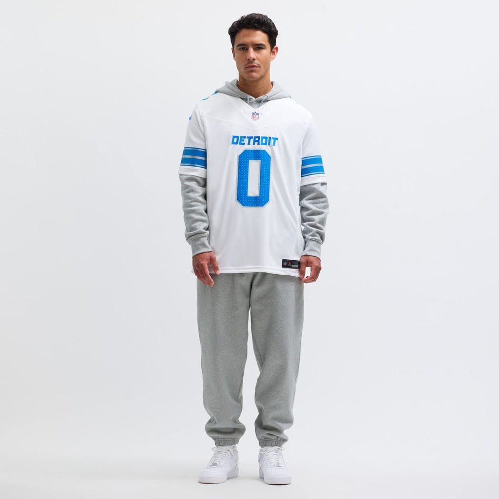 Men's Nike Detroit Lions Jahmyr Gibbs Blue Vapor F.U.S.E. Limited NFL Jersey