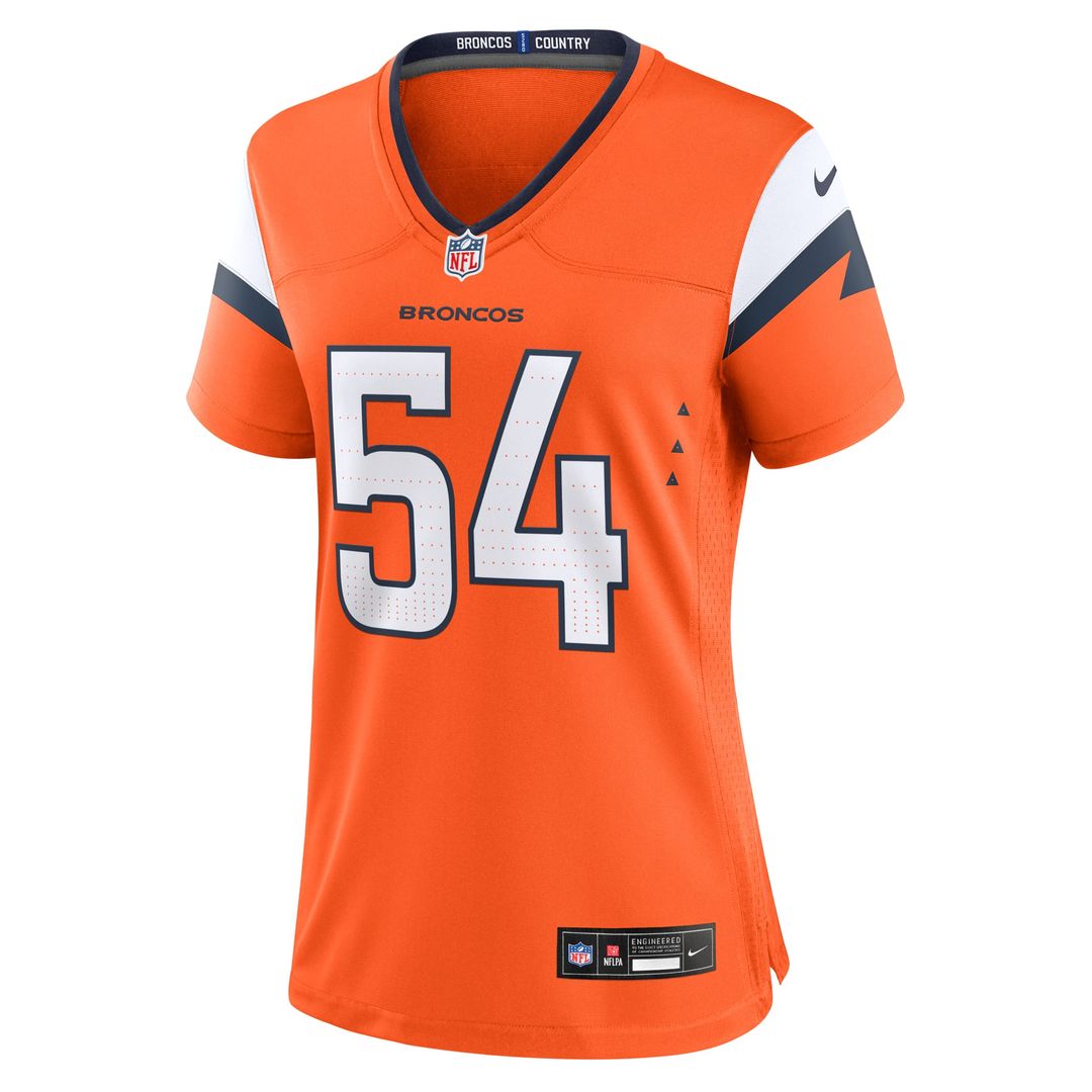 Women's Nike Denver Broncos Alex Forsyth Orange Team Game NFL Jersey