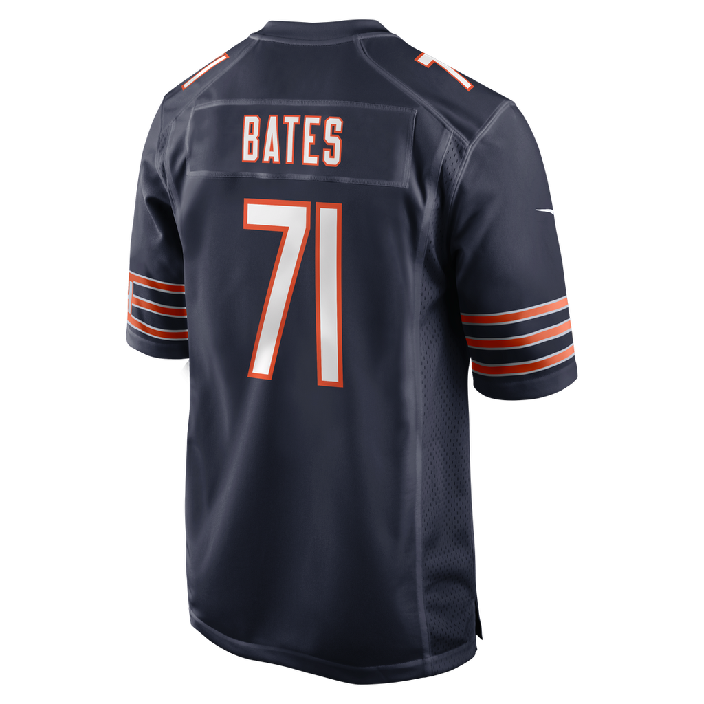 Men's Nike Chicago Bears Ryan Bates Navy Game NFL Jersey