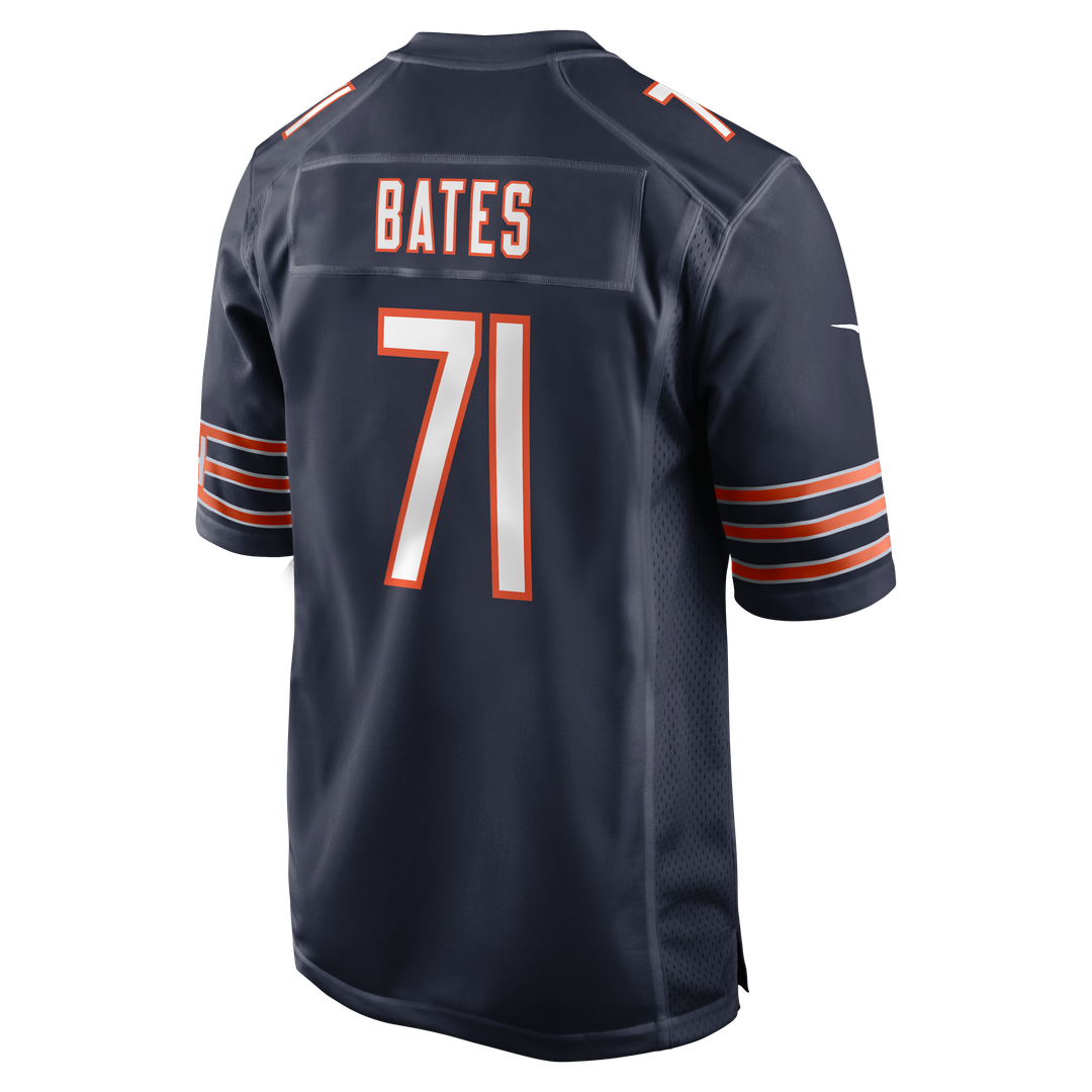 Men's Nike Chicago Bears Ryan Bates Navy Game NFL Jersey