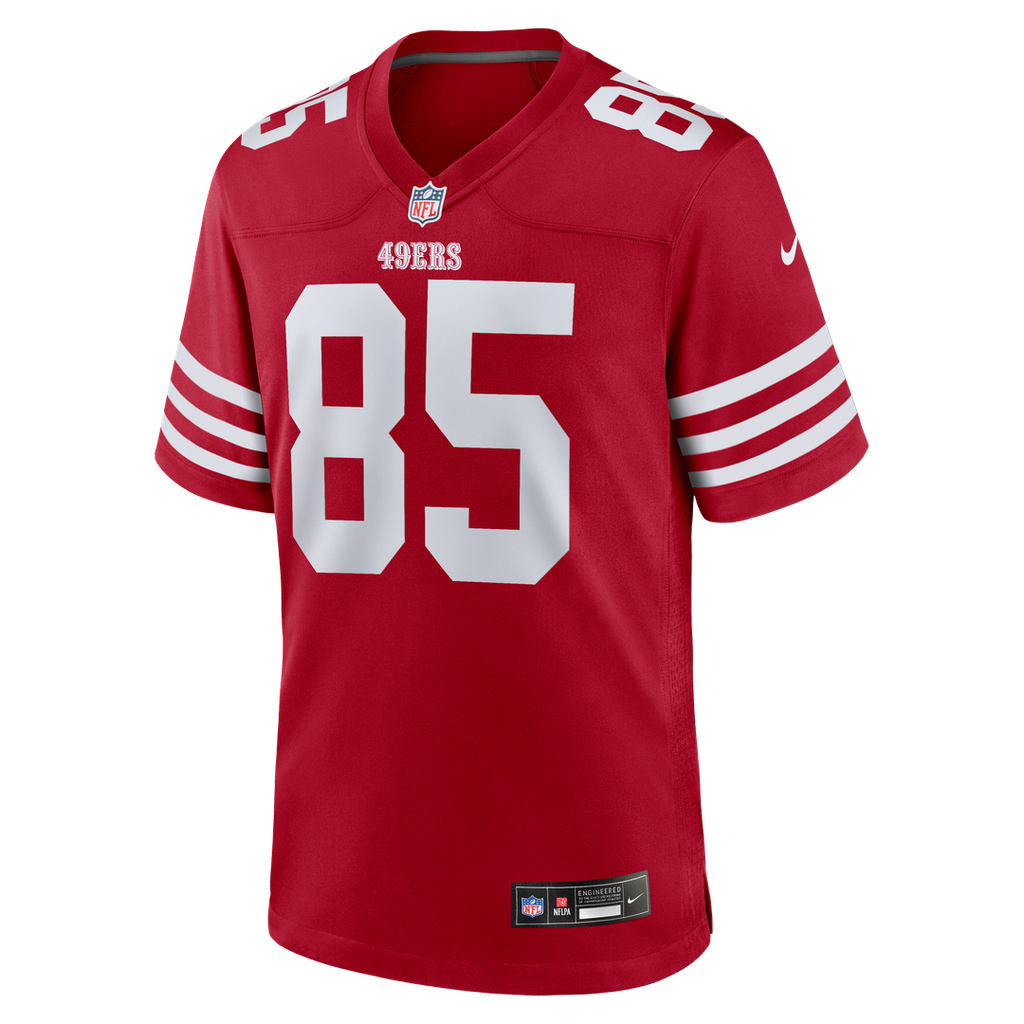 Men's Nike San Francisco 49ers George Kittle Scarlet Team Game NFL Jersey