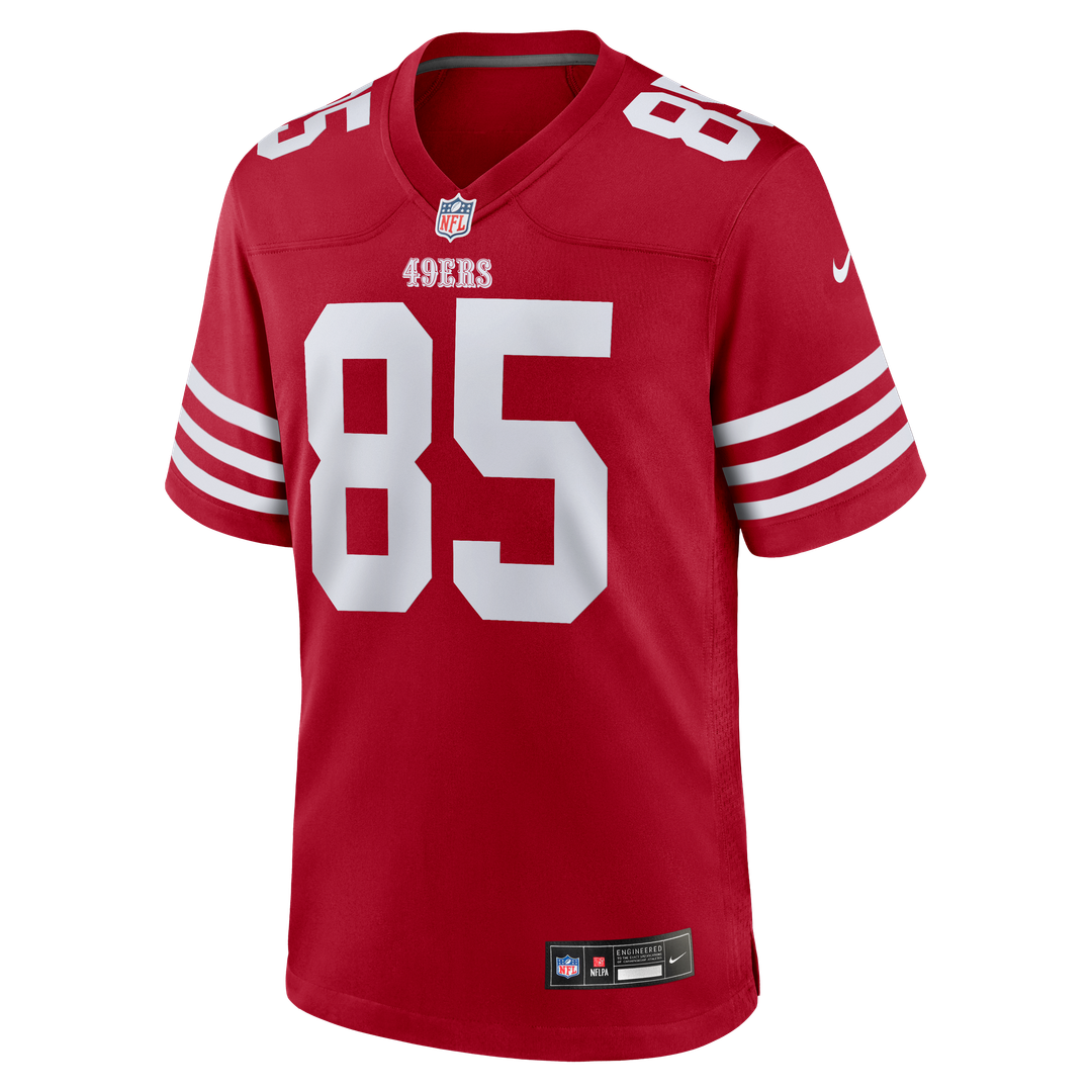 Men's Nike San Francisco 49ers George Kittle Scarlet Team Game NFL Jersey