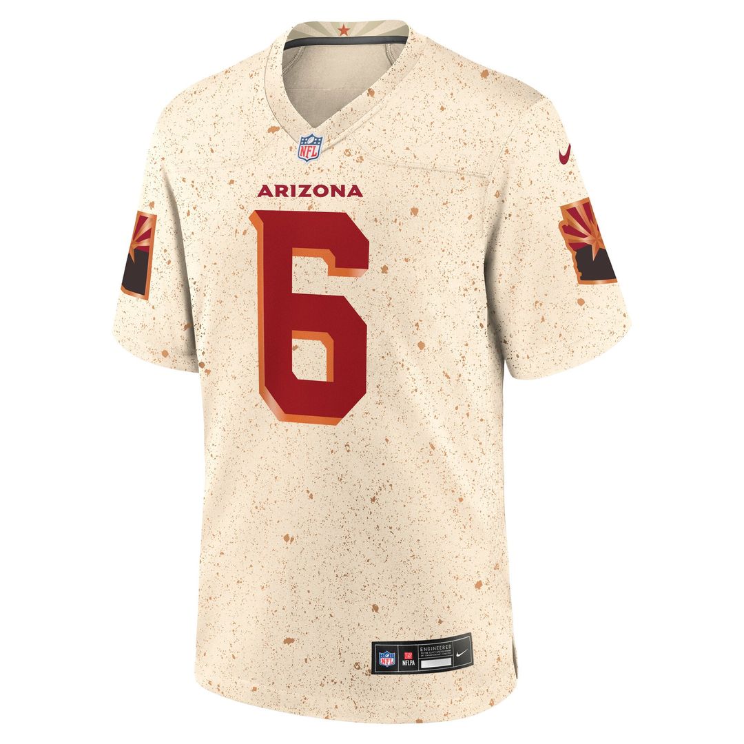 Men's Nike Arizona Cardinals James Conner Natural 2025 Rivalries Collection Game NFL Jersey