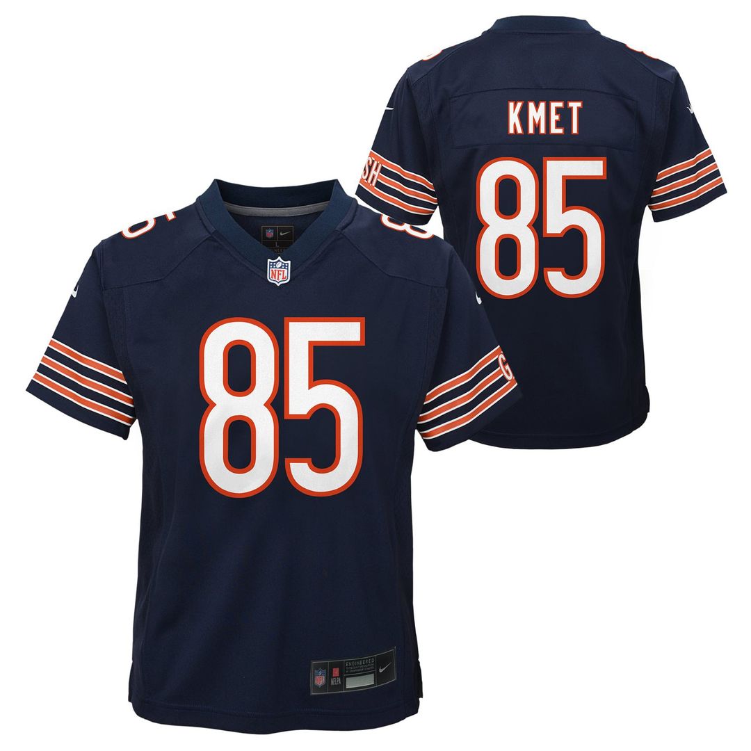 Youth Nike Chicago Bears Cole Kmet Navy Team Game NFL Jersey