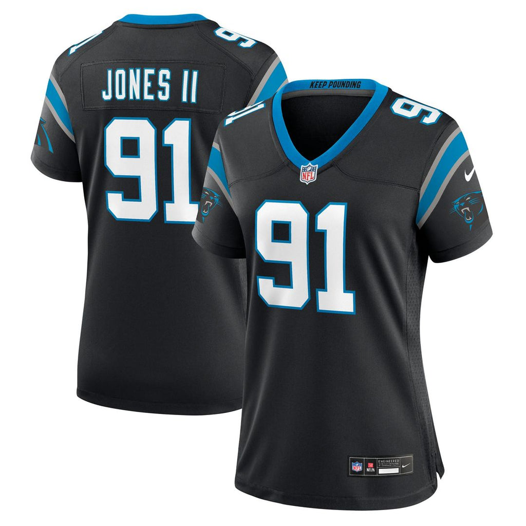 Women's Nike Carolina Panthers Patrick Jones II Black Team Game NFL Jersey