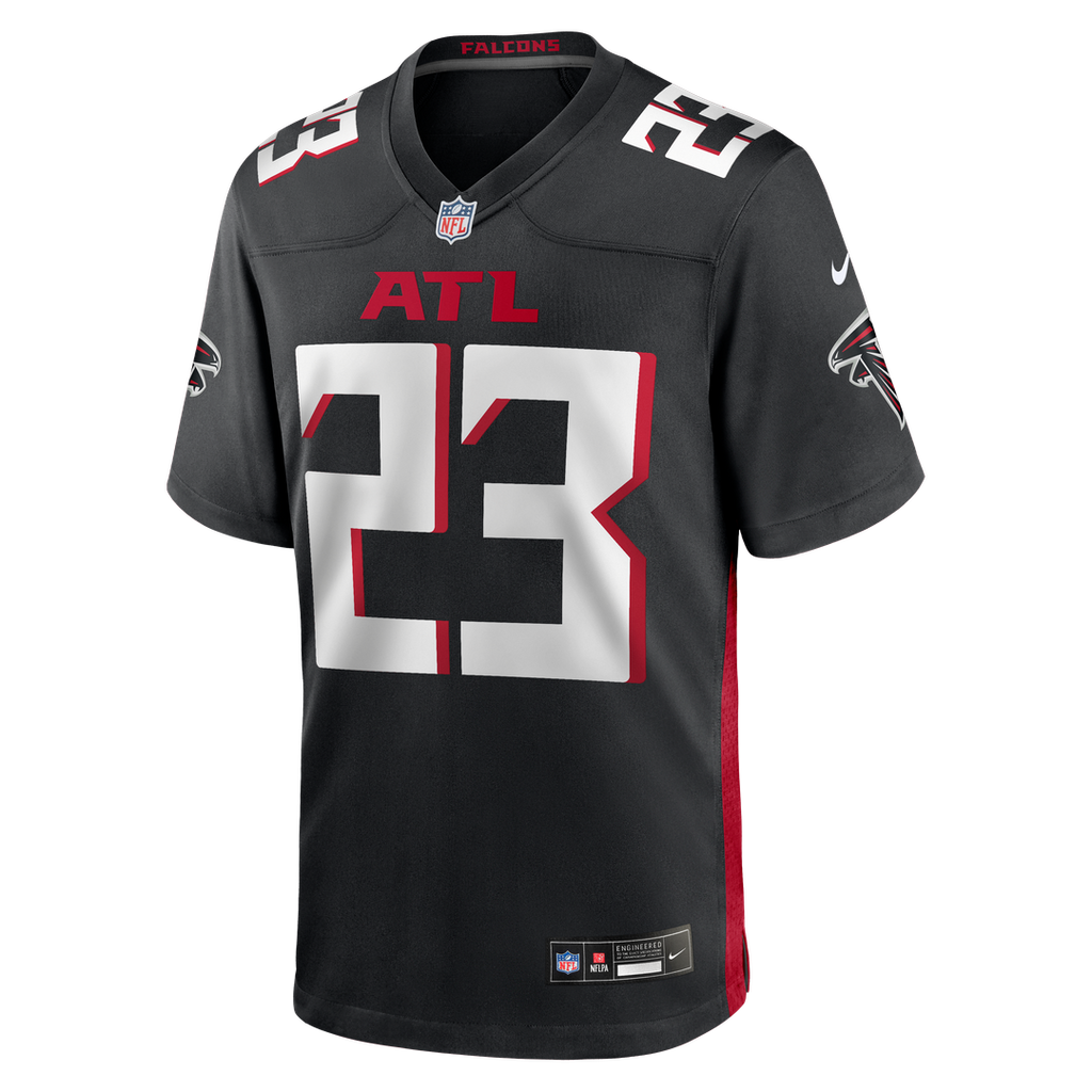 Men's Nike Atlanta Falcons DeMarcco Hellams Black Team Game NFL Jersey