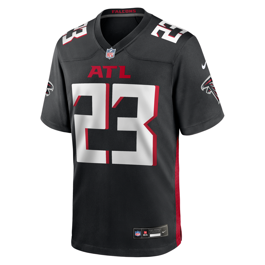 Men's Nike Atlanta Falcons DeMarcco Hellams Black Team Game NFL Jersey