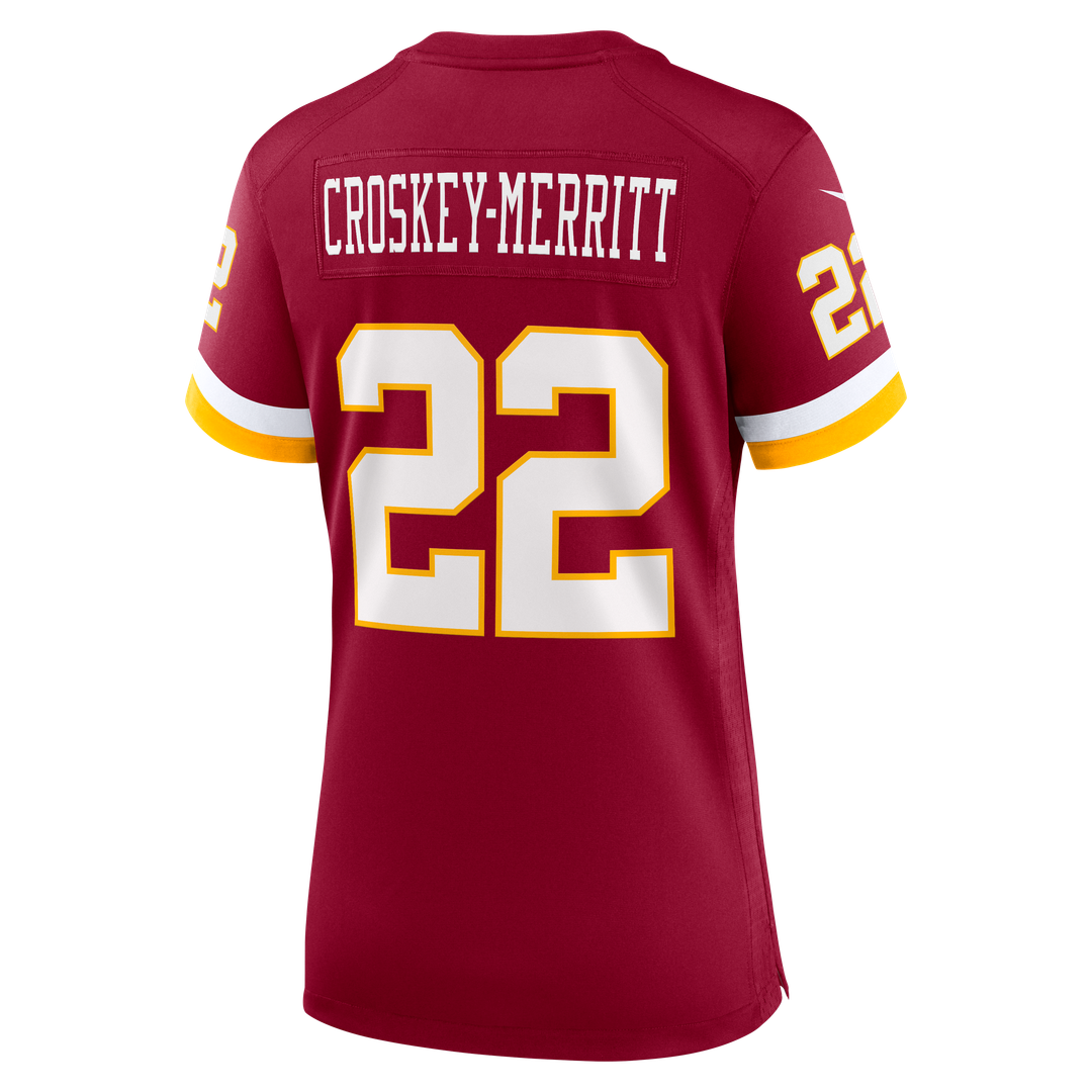 Women's Nike Washington Commanders Jacory Croskey-Merritt Burgundy Game NFL Jersey
