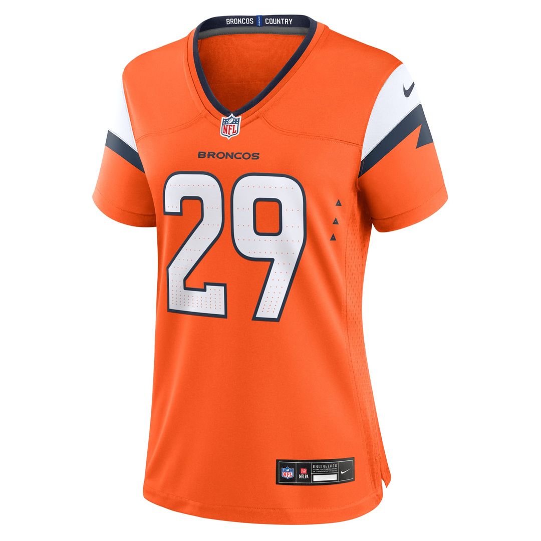 Women's Nike Denver Broncos Ja'Quan McMillian Orange Team Game NFL Jersey
