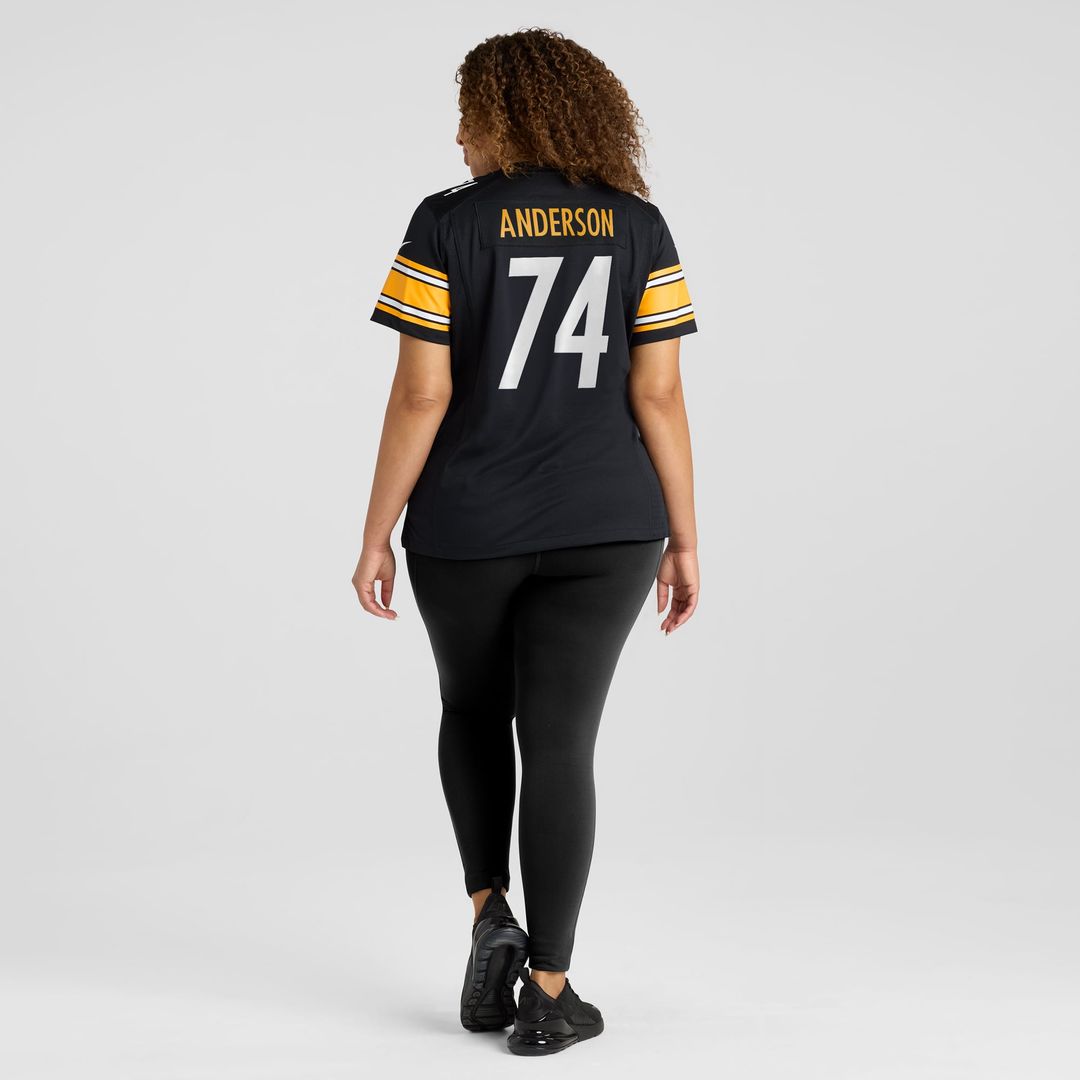 Women's Nike Pittsburgh Steelers Spencer Anderson Black Game NFL Jersey