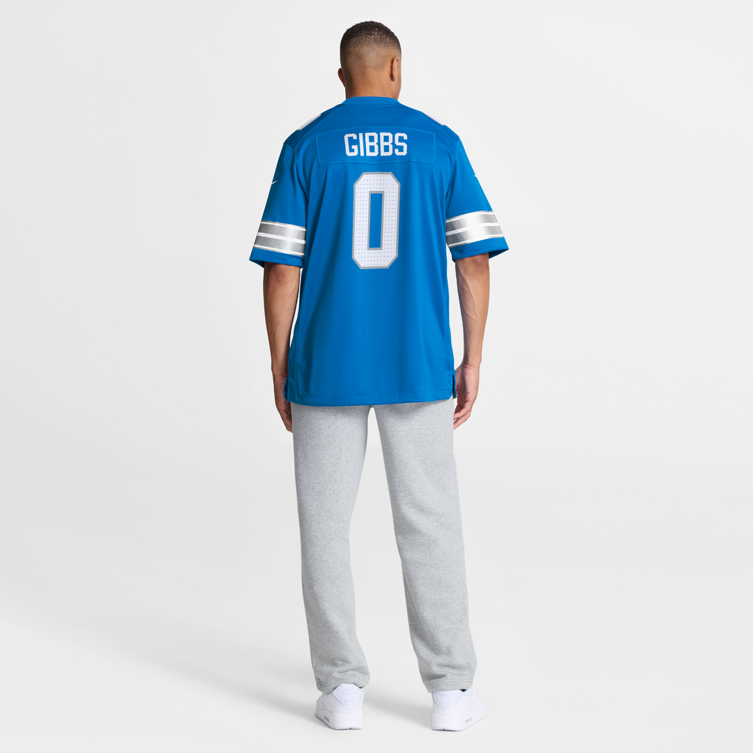 Men's Nike Detroit Lions Jahmyr Gibbs Black 2nd Alternate Game Player NFL Jersey