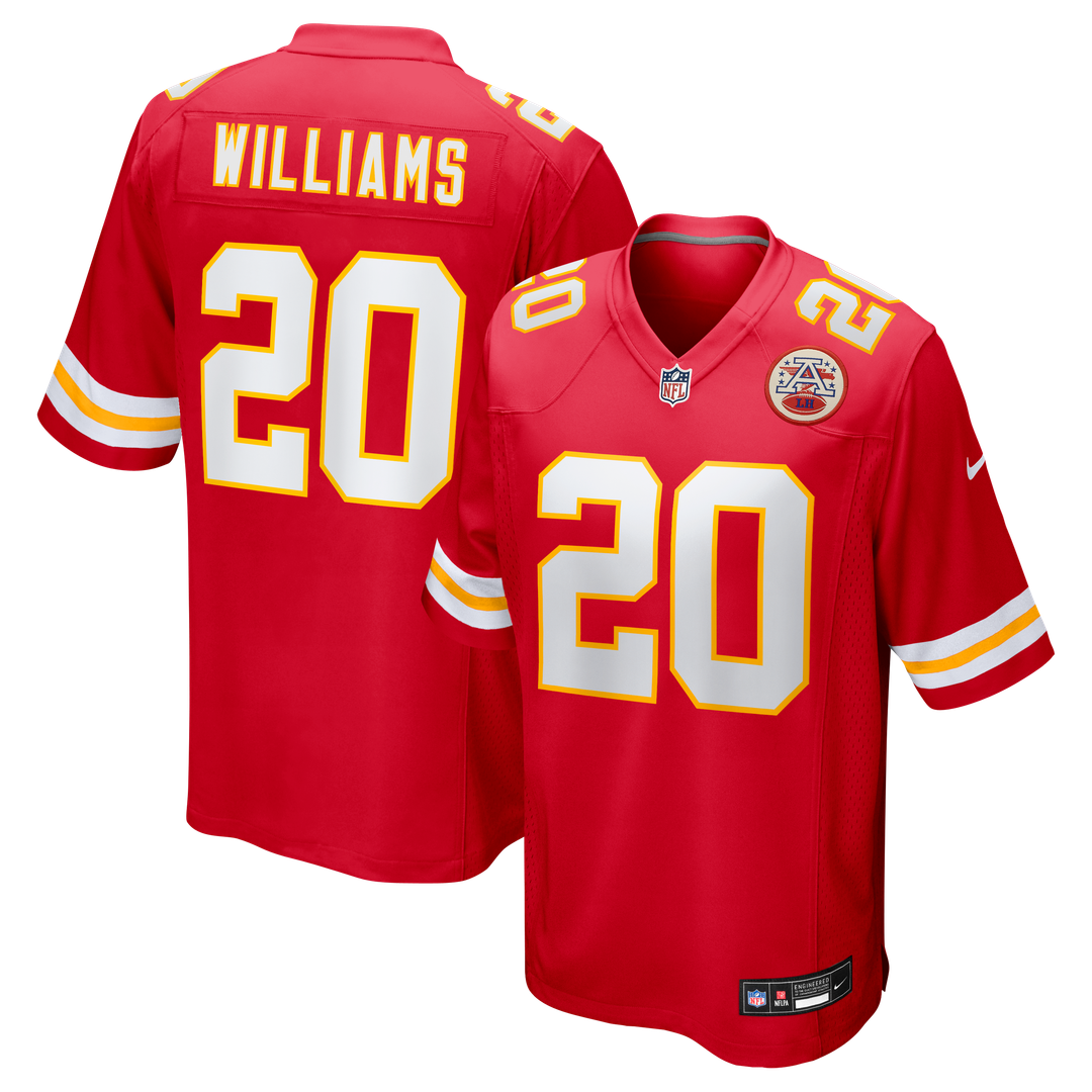 Men's Nike Kansas City Chiefs Nohl Williams Red Team Game NFL Jersey