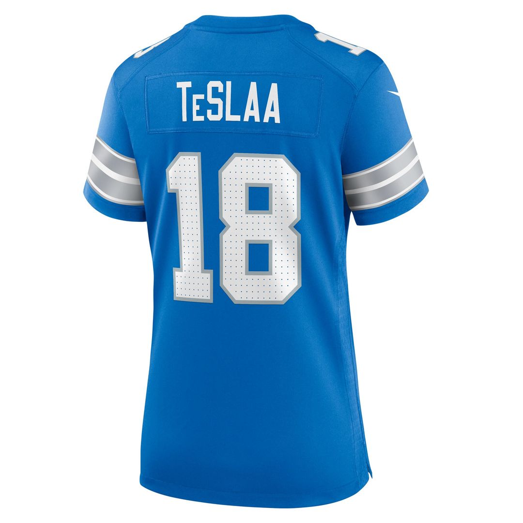 Women's Nike Detroit Lions Isaac TeSlaa Blue Game Player NFL Jersey