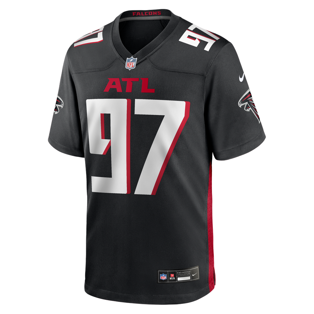 Men's Nike Atlanta Falcons Grady Jarrett Black Game Player NFL Jersey