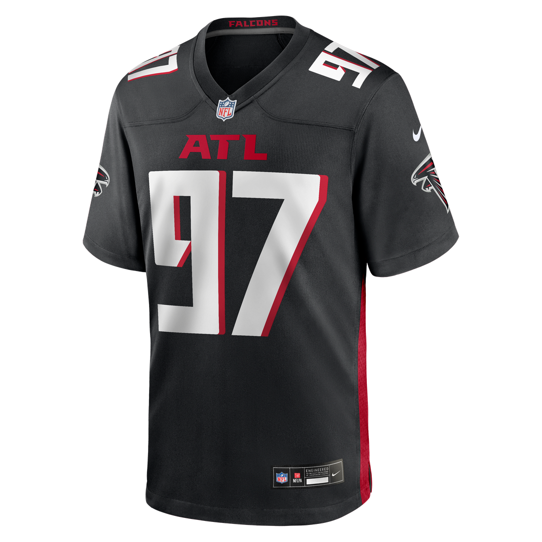 Men's Nike Atlanta Falcons Grady Jarrett Black Game Player NFL Jersey