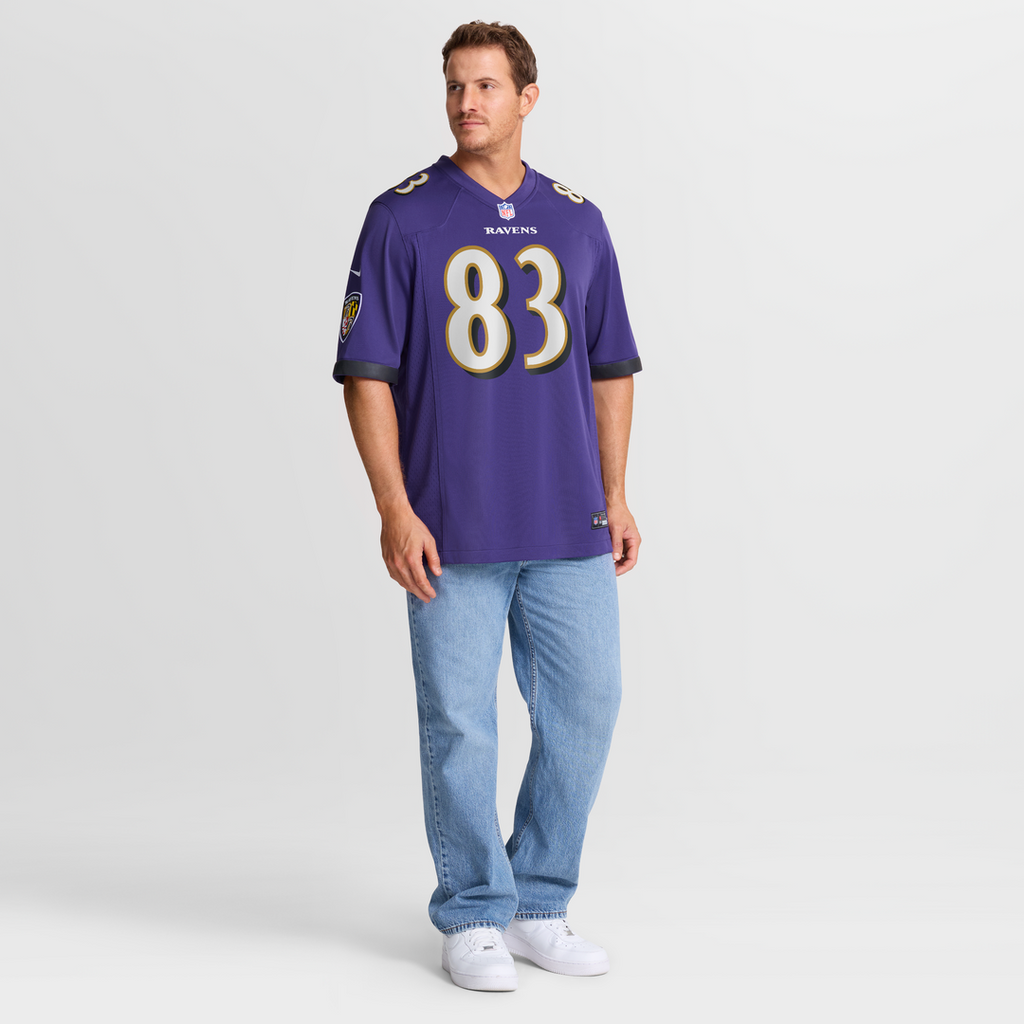 Men's Nike Baltimore Ravens LaJohntay Wester Purple Team Game NFL Jersey