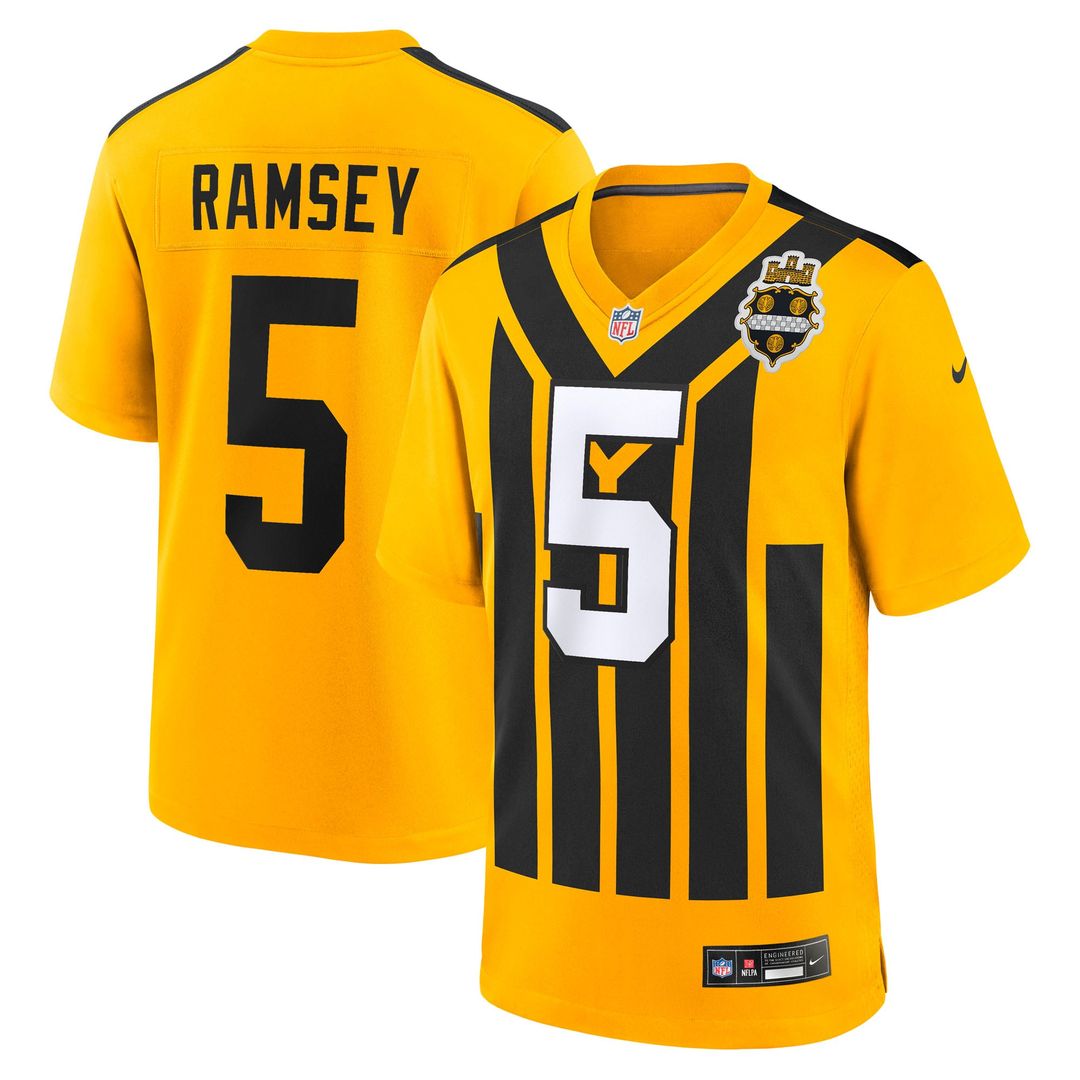 Men's Nike Pittsburgh Steelers Jalen Ramsey Black Team Game NFL Jersey