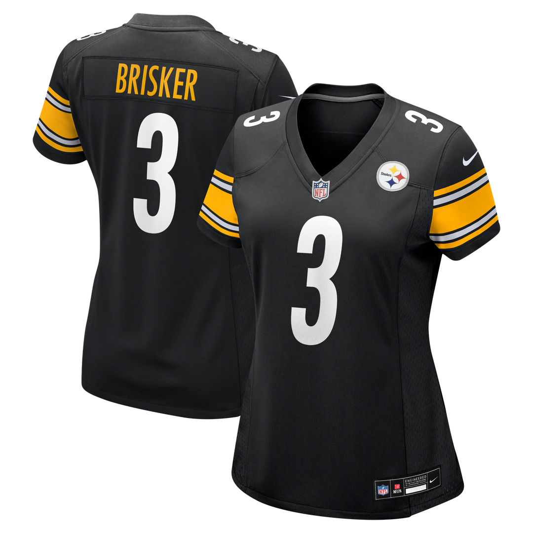 Women's Nike Pittsburgh Steelers Jaquan Brisker Black Team Game NFL Jersey